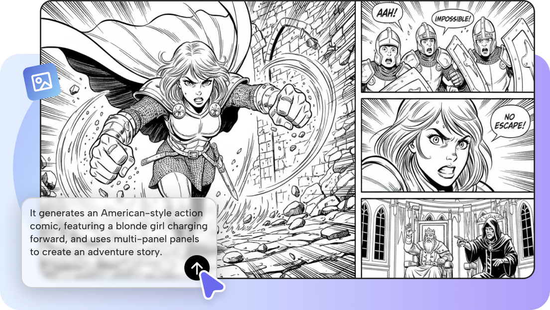 1. AI manga generator from text and images