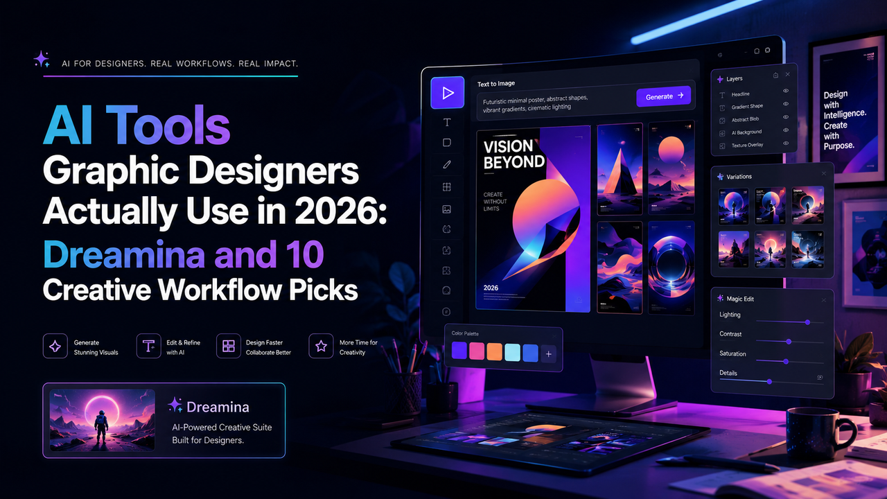 AI Tools Graphic Designers Actually Use in 2026: Dreamina and 10 Creative Workflow Picks