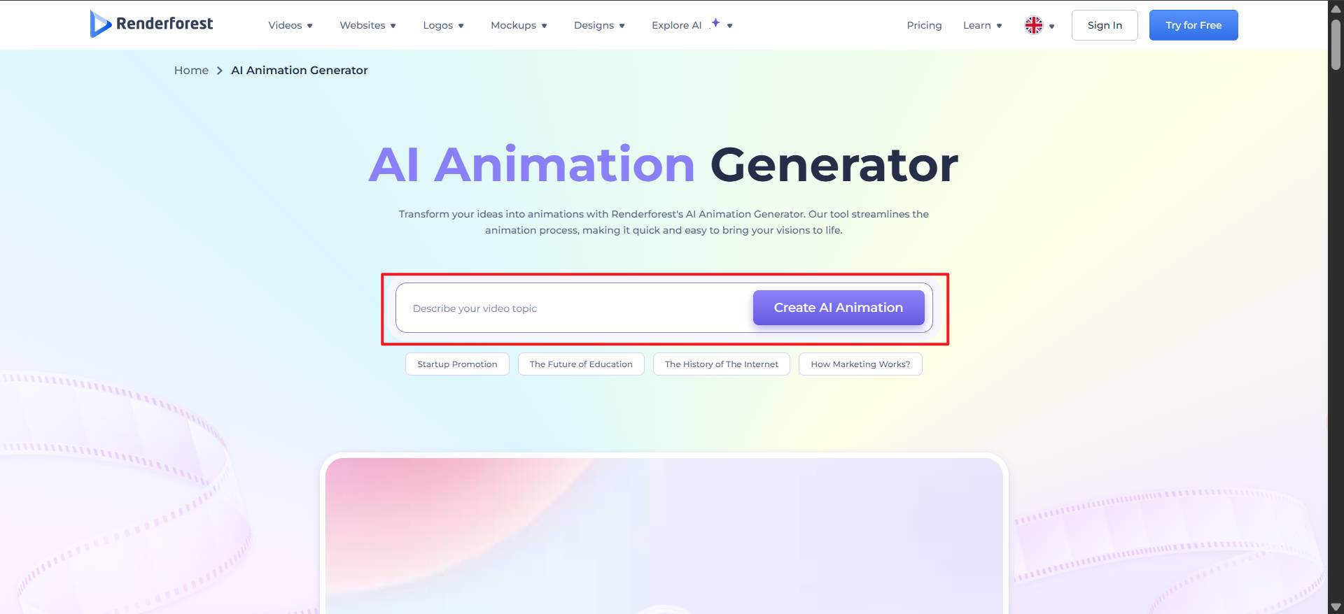 script to 3D animation video ai free
