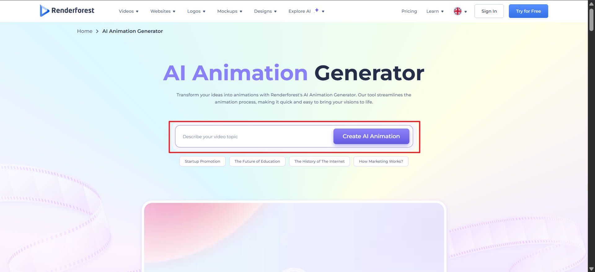 script to 3D animation video ai gratuit