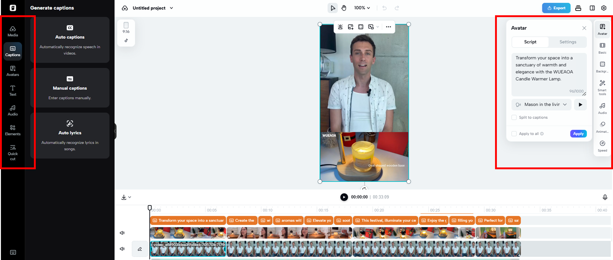 Conjuntos de ferramentas avançadas de IA e suíte de edição