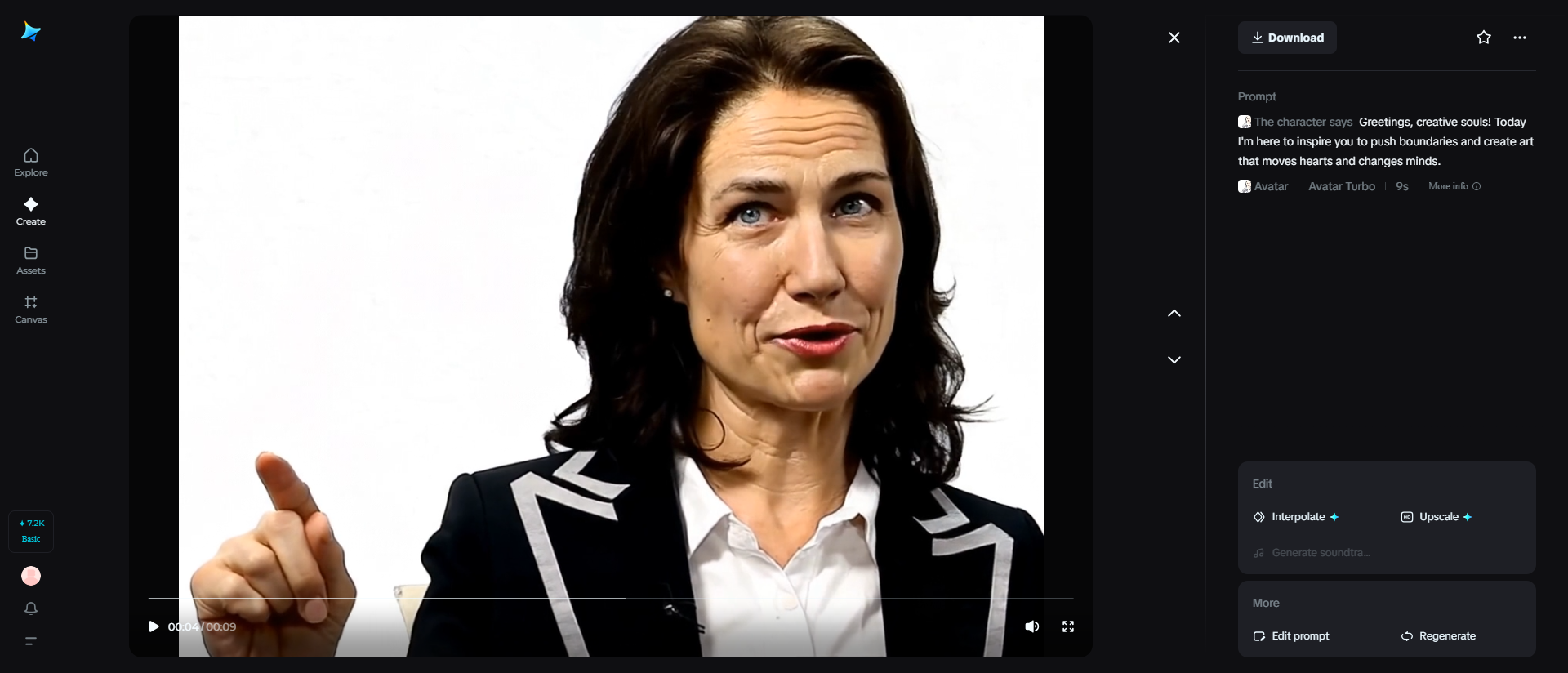 Animação criativa de personagens