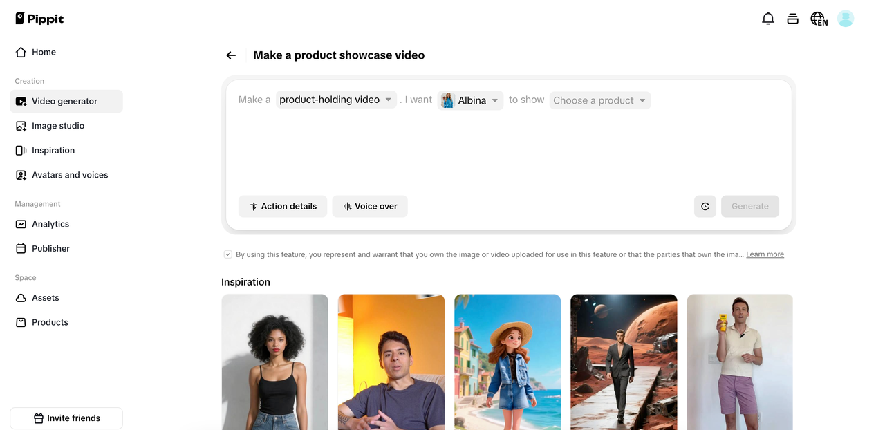 Presenteer uw product