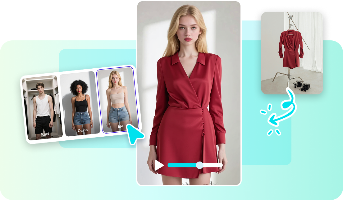 Демонстрация продукции для дизайнов одежды