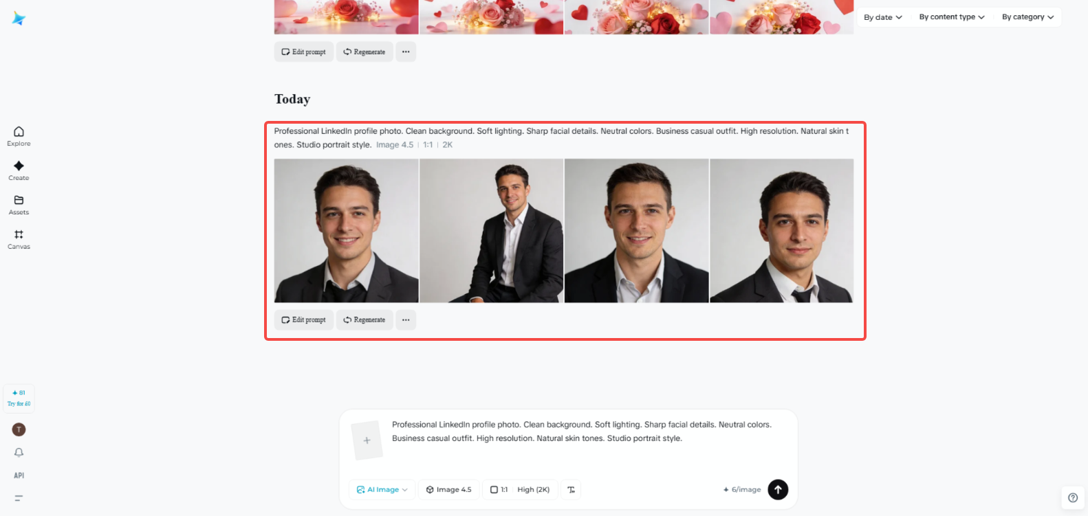 Tweak image settings