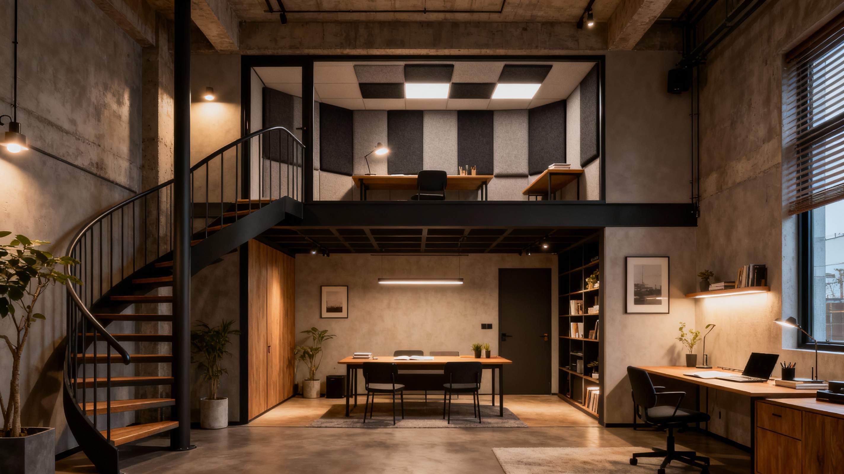 Design image for a writer's loft