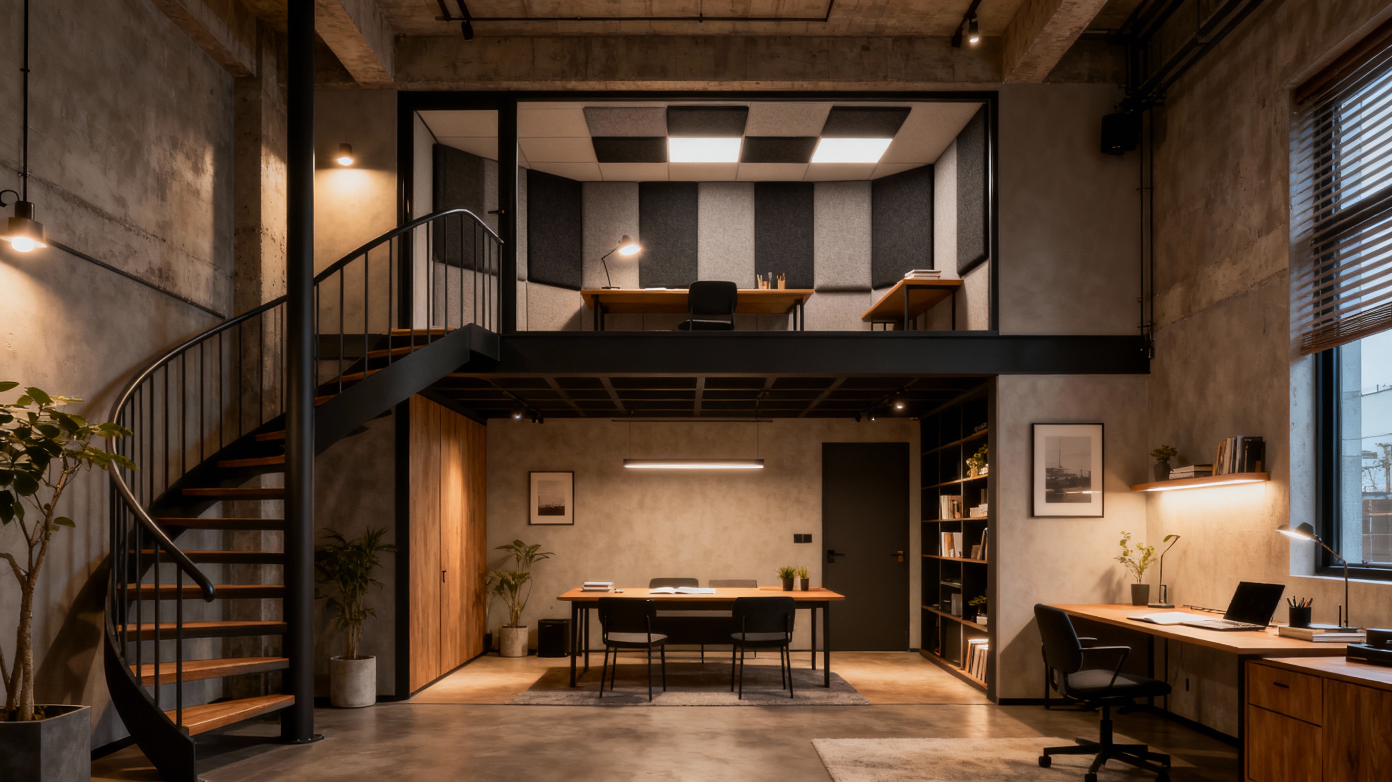 Design image for a writer's loft