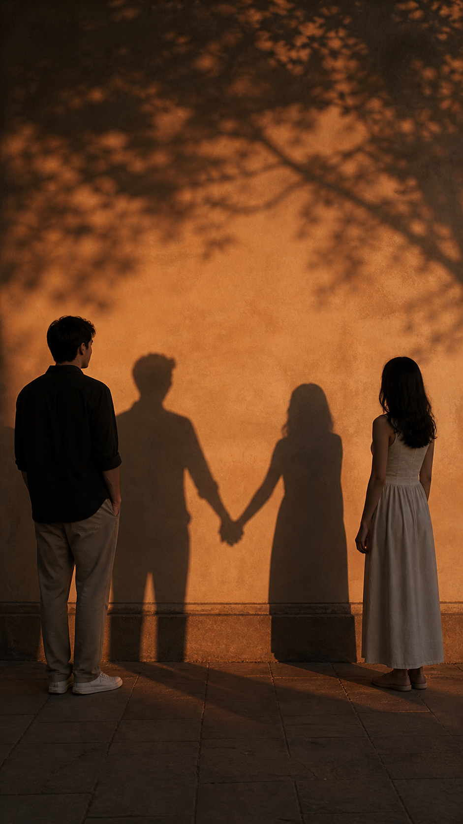 Shadow Hand-Holding AI Photo mobile hero