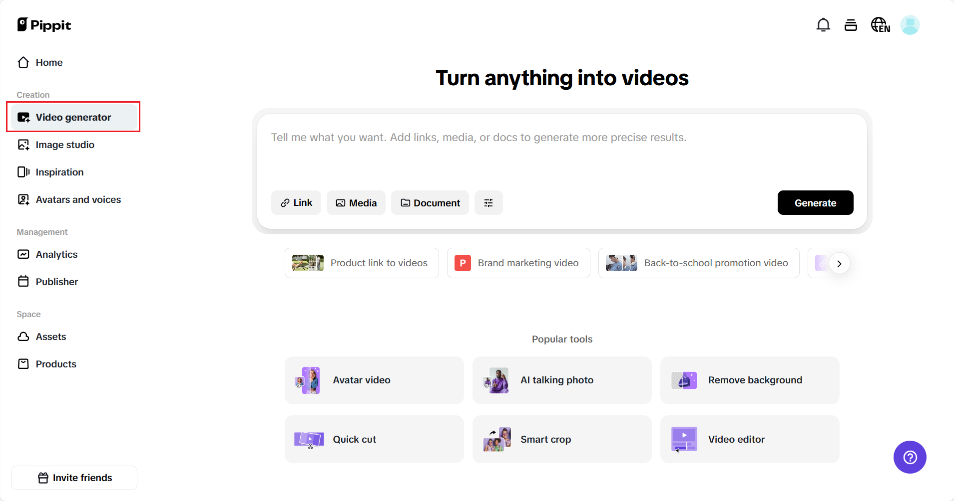 Time-saving video generation tool