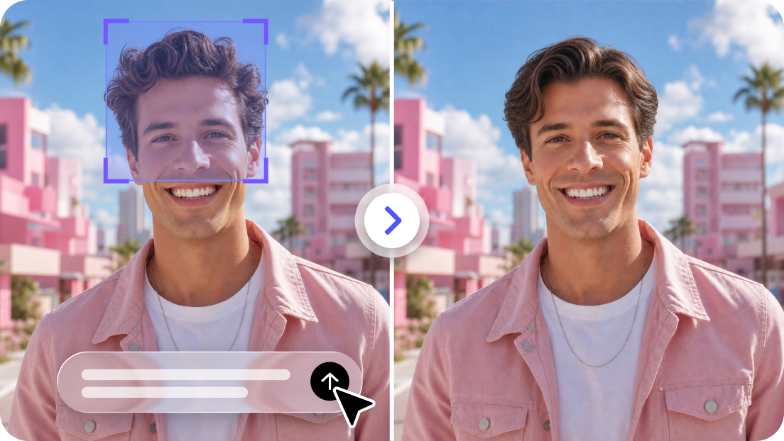 Combine and refine face elements with precision