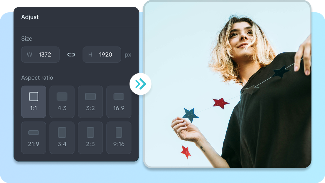 text to image cropping