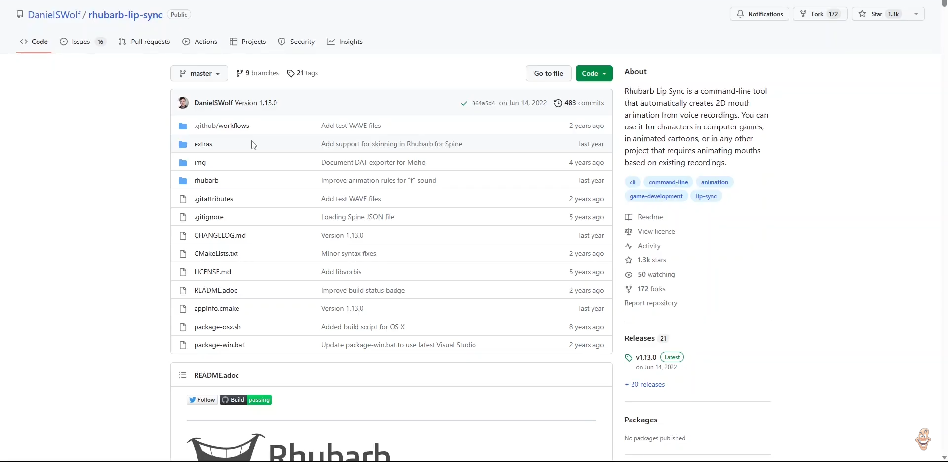 pembuat animasi pria berbicara