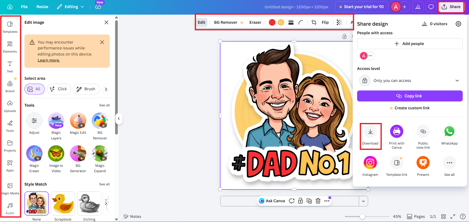 Customize your magnet and download