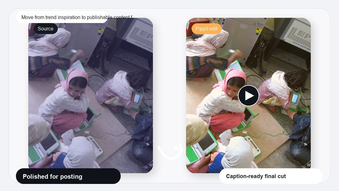 Immagine realistica per Interactive Calendar Routine Video Maker per passare più rapidamente dall'ispirazione di tendenza ai contenuti pubblicabili.