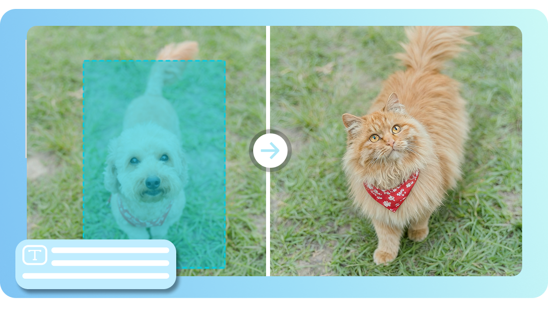 AI image replace with interactive editing