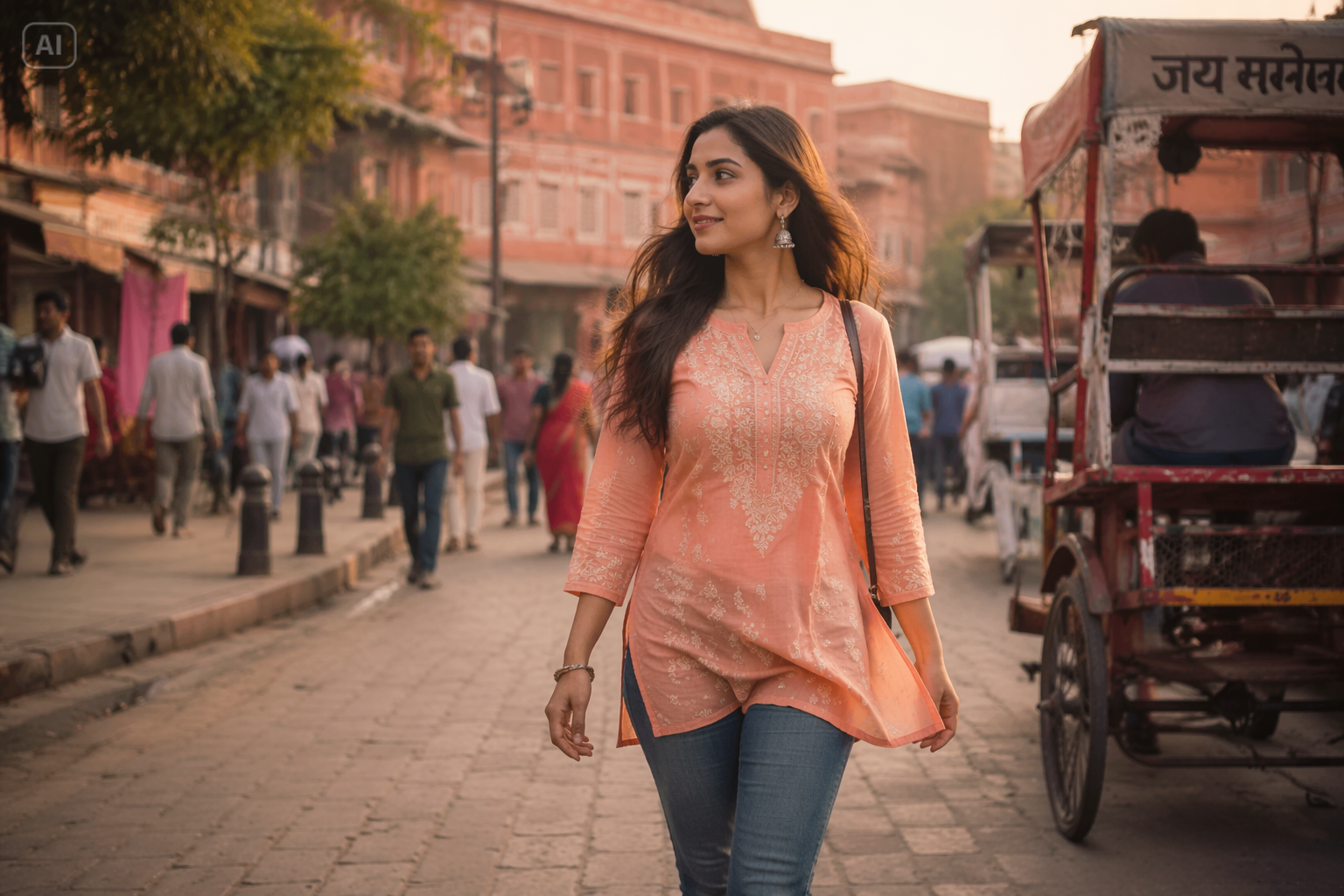 Kurti Denim AI Prompt features
