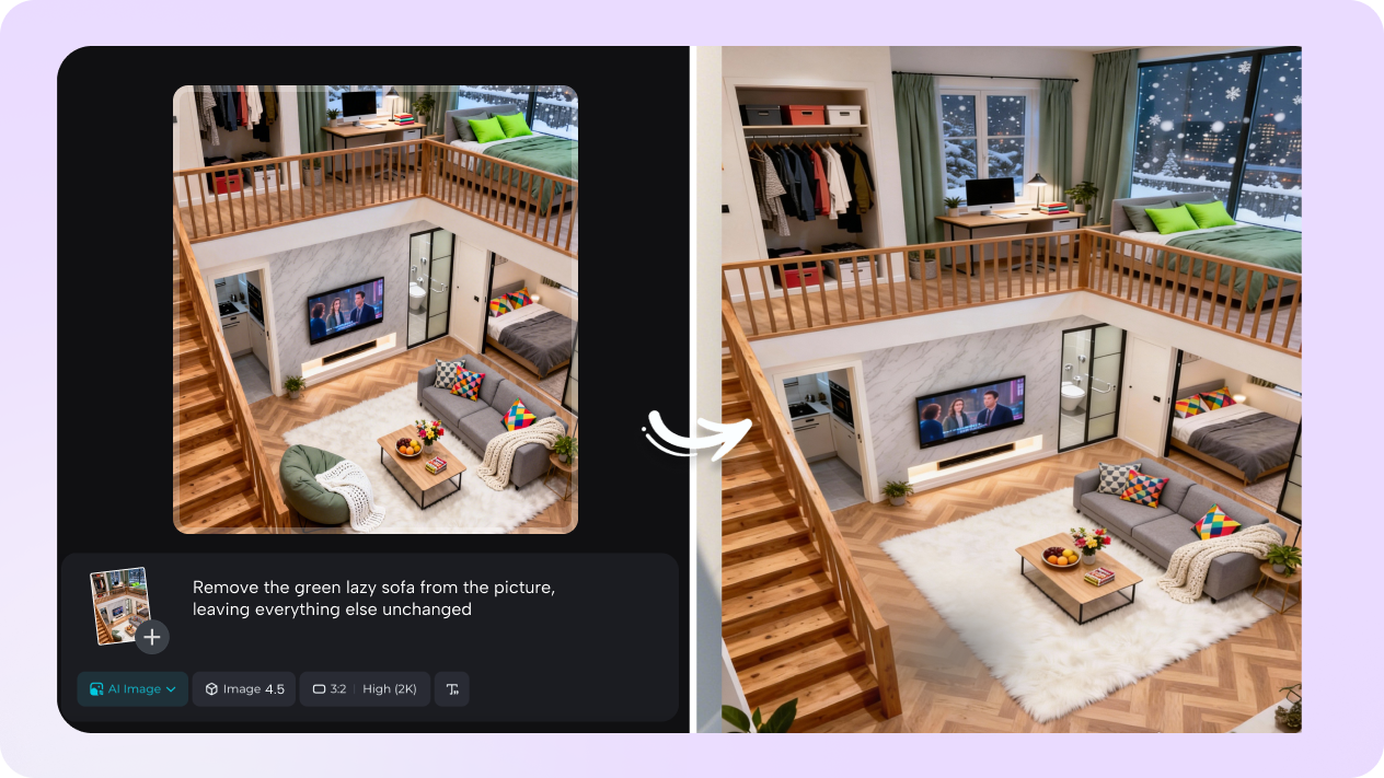 adjust with interactive editing