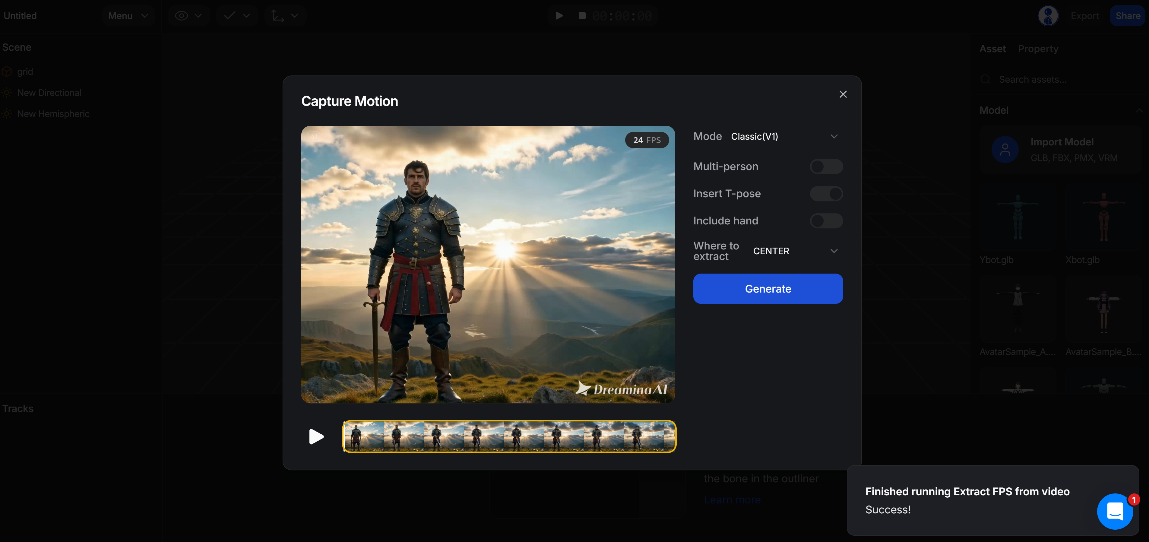 Plask motion settings