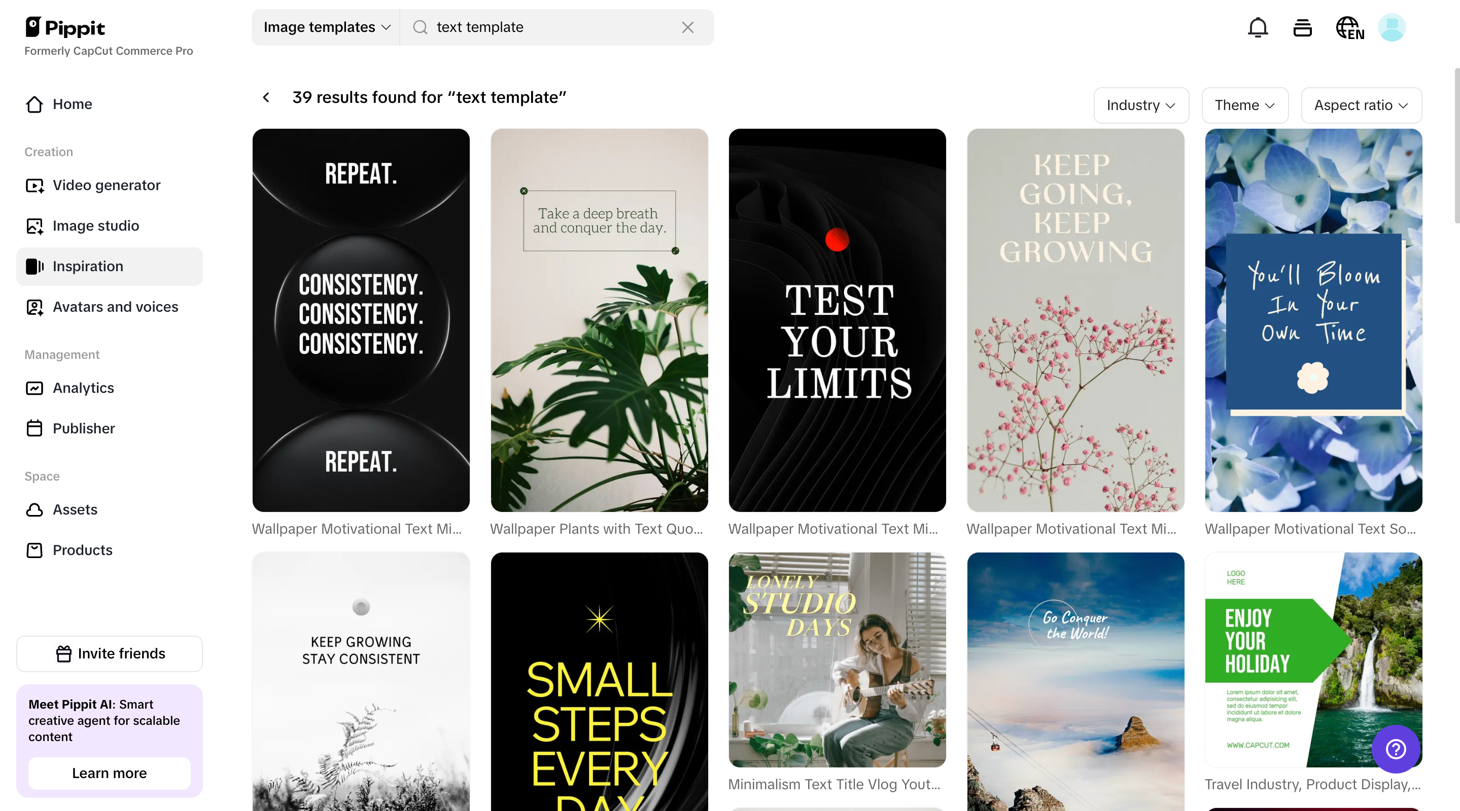 Professionally designed templates