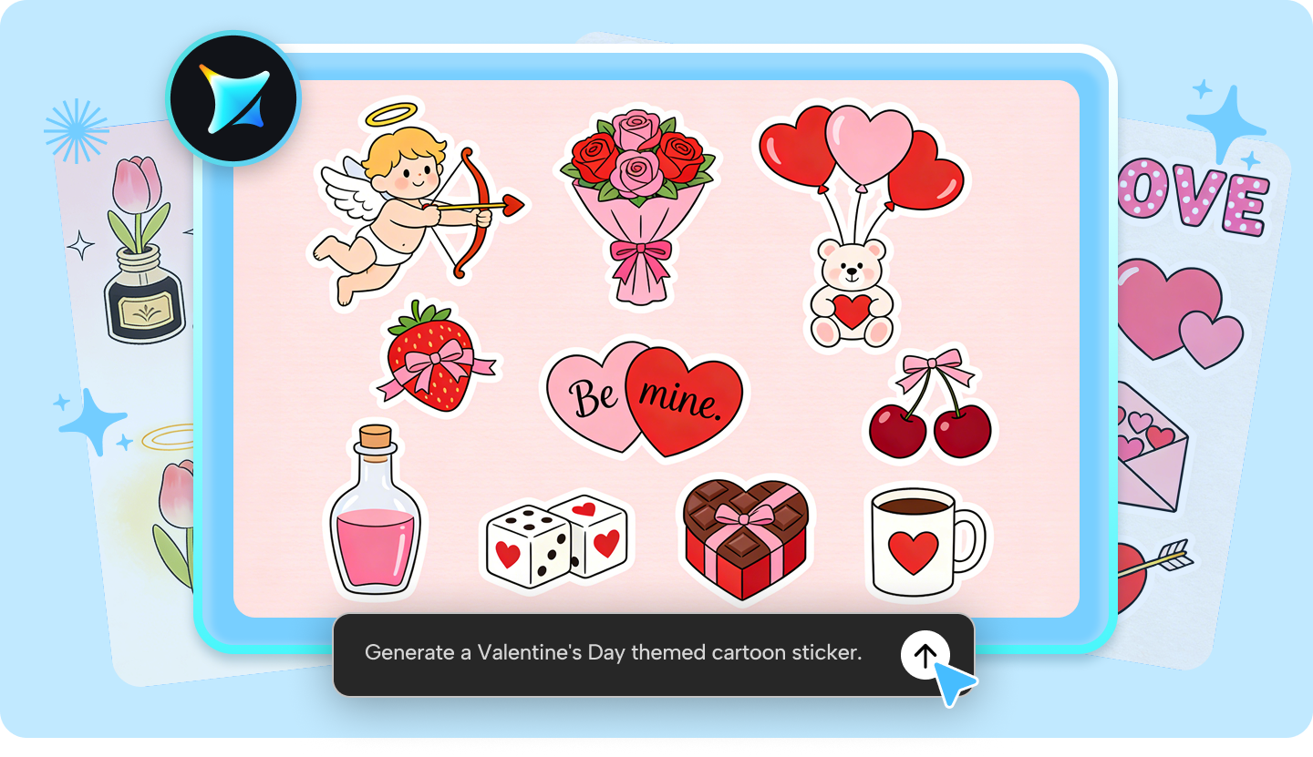 Valentine's Stickers: Create Free, Printable, and Cute Designs with Dreamina