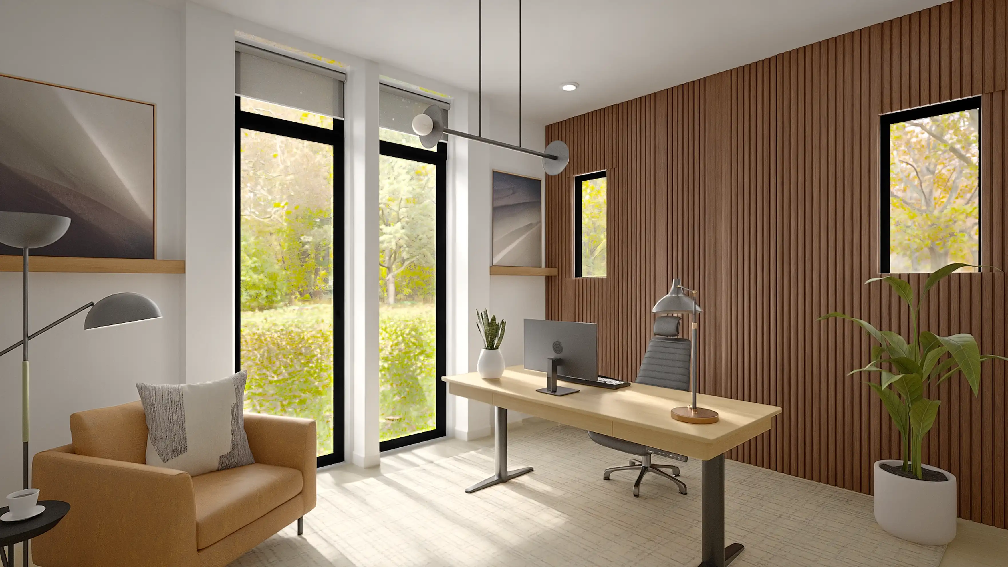 Modern office designed by Courtney