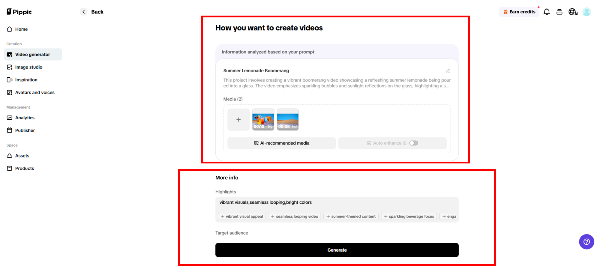 Gere seu vídeo boomerang