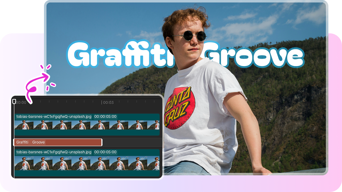 Layer-based text behind image editing in CapCut