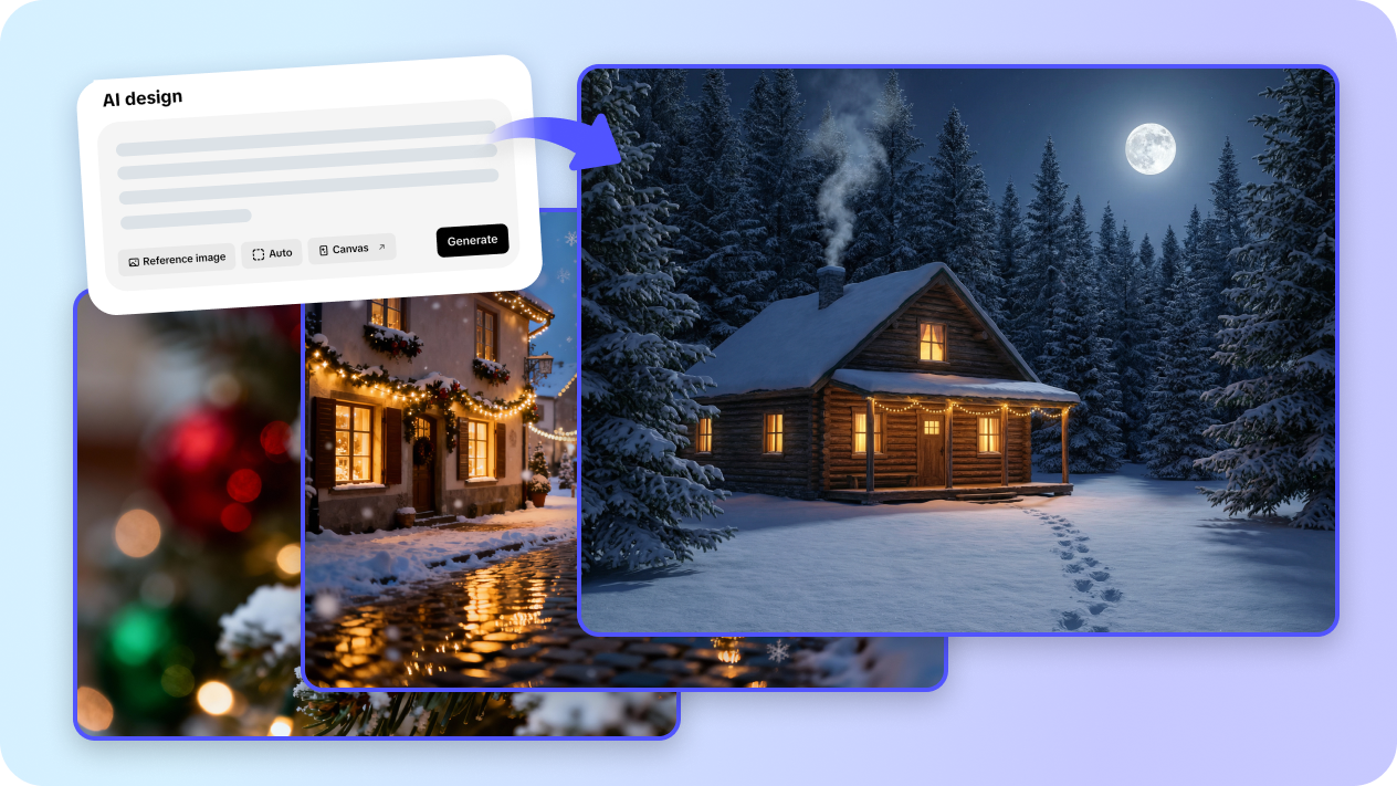 Festive Christmas backdrop for product display