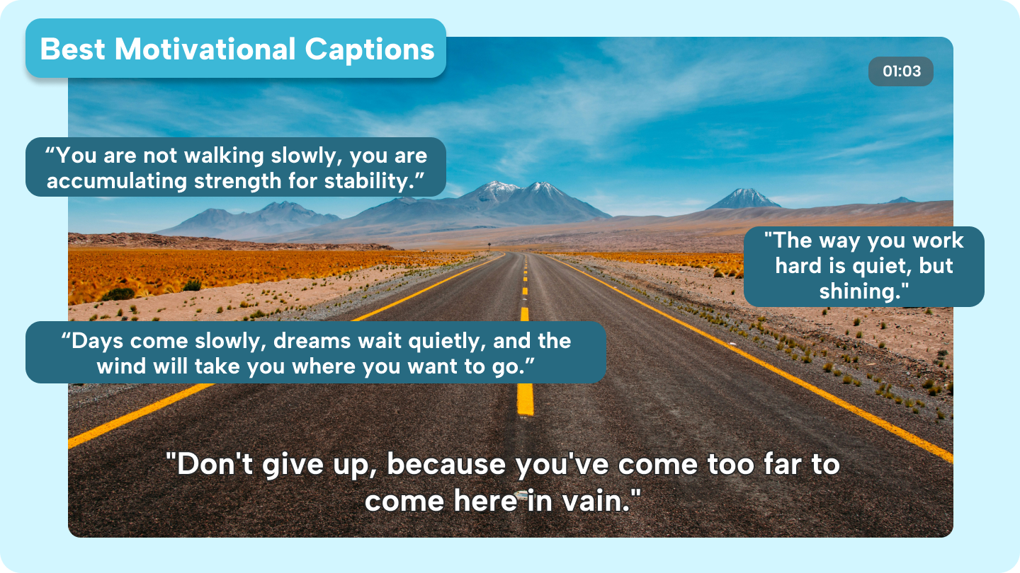 best motivational captions