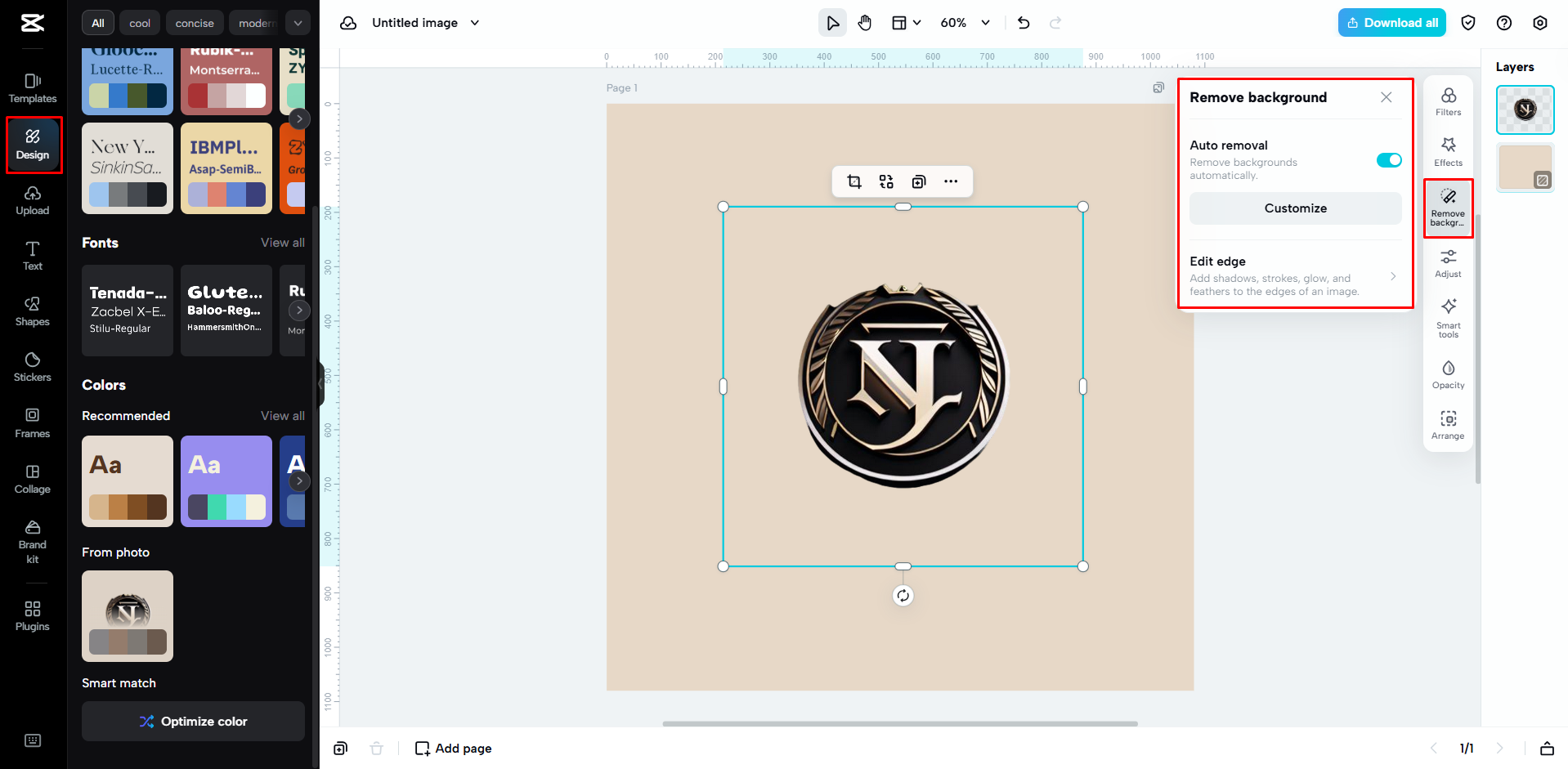 Logó testreszabása a CapCut Web használatával