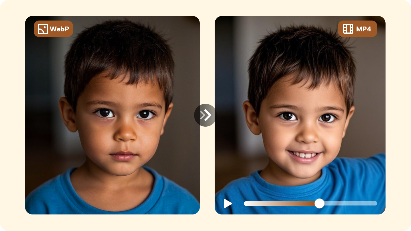 WebP to MP4 converter