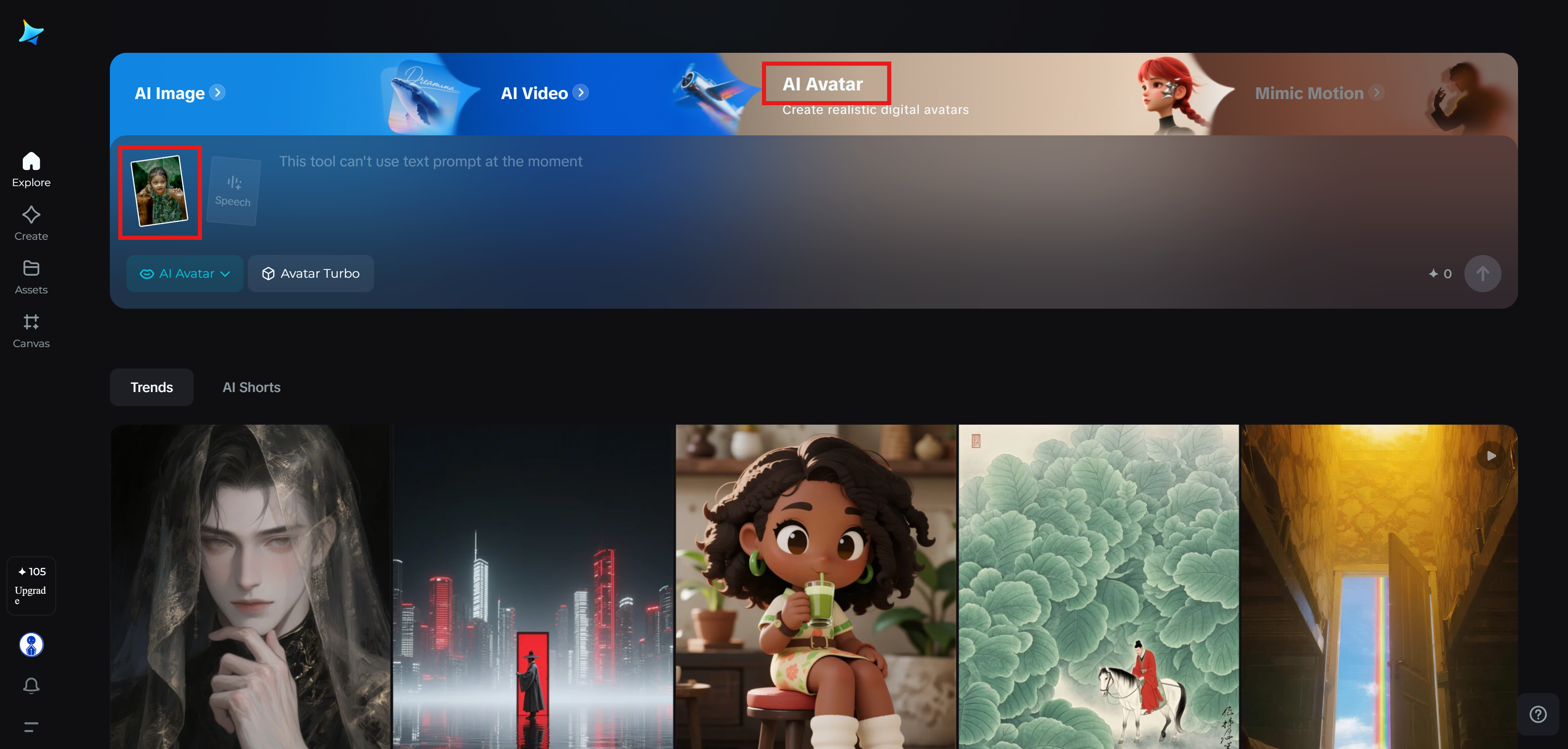 Criação de conteúdo gerado por IA