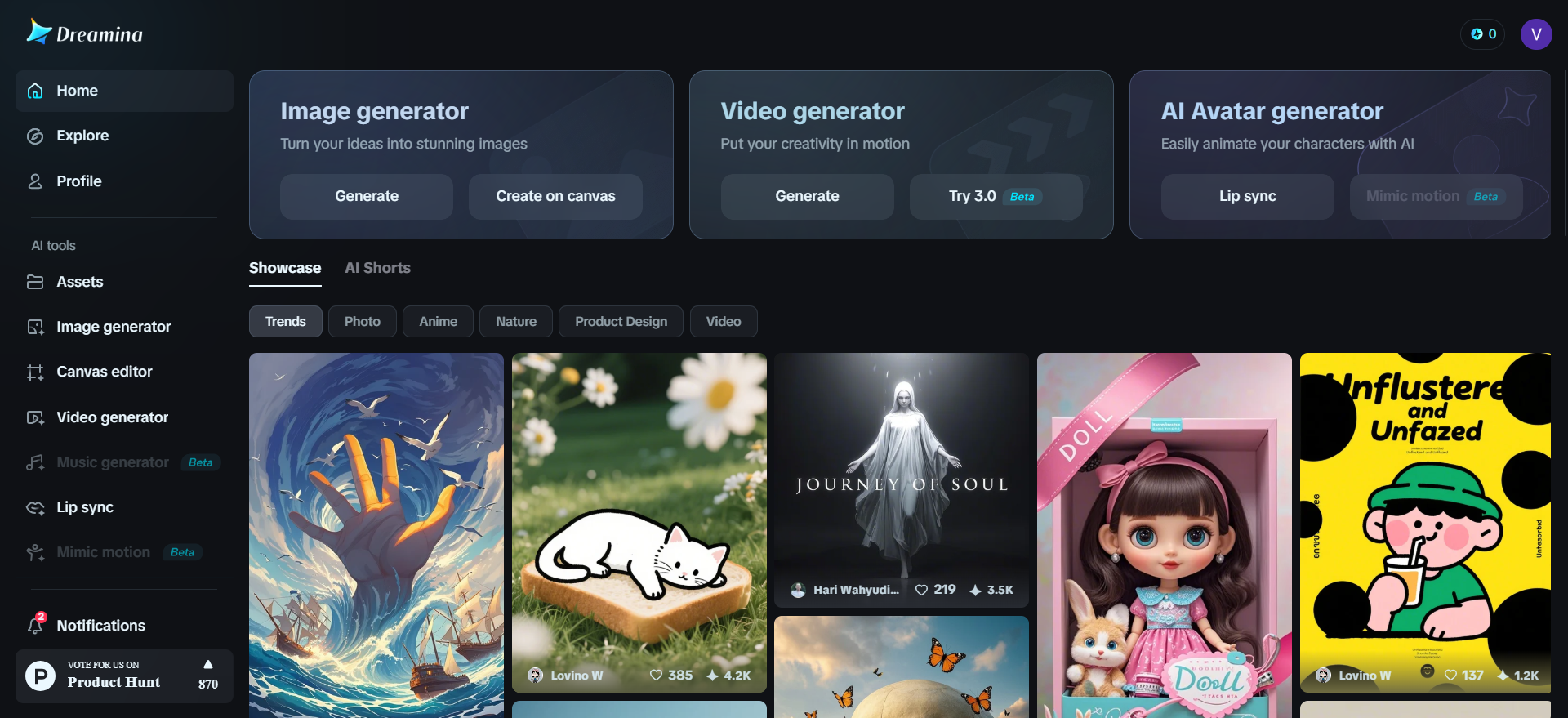 Dreamina의 AI로 이미지 토크 만들기