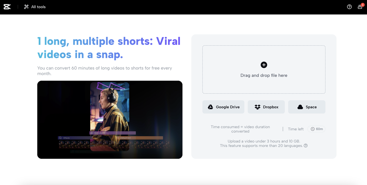 How to auto-cut video clips fast in CapCut auto video clip editor