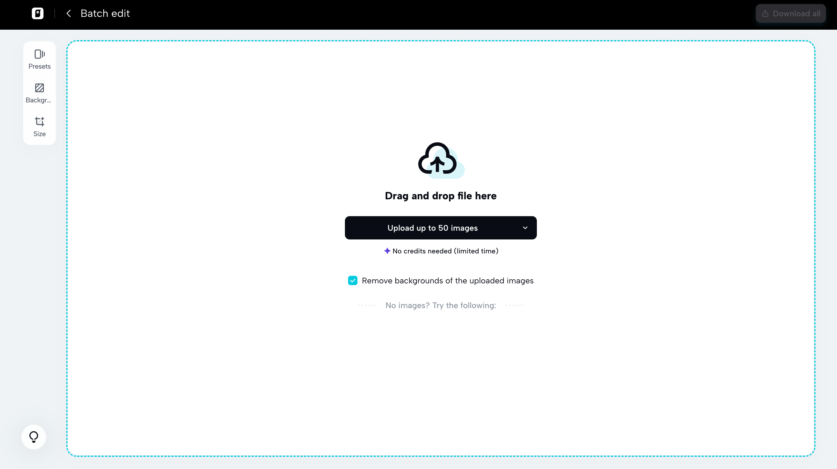 Batch edit multiple images Pippit