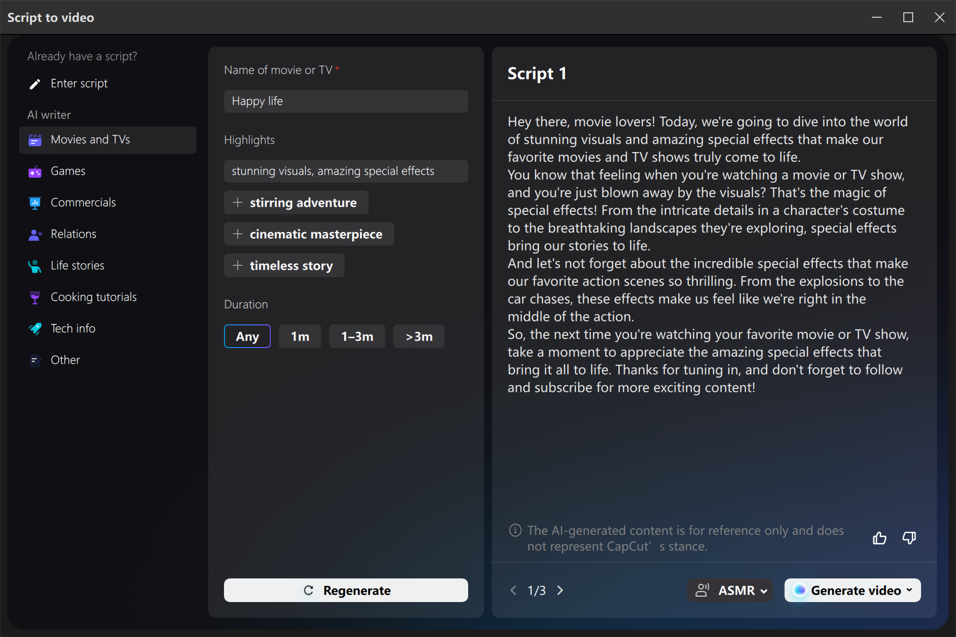 Shooting a reel with a structured idea and engaging storyline