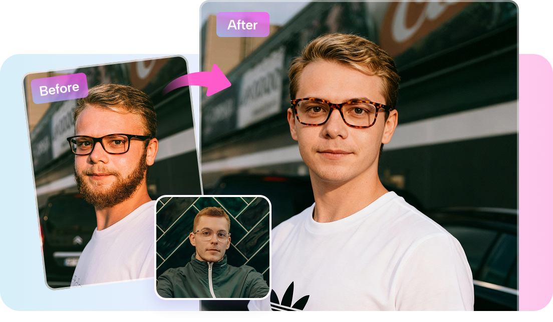 Use AI tools to refine the final image