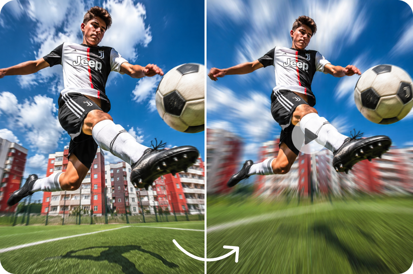 Make video clips look real instantly