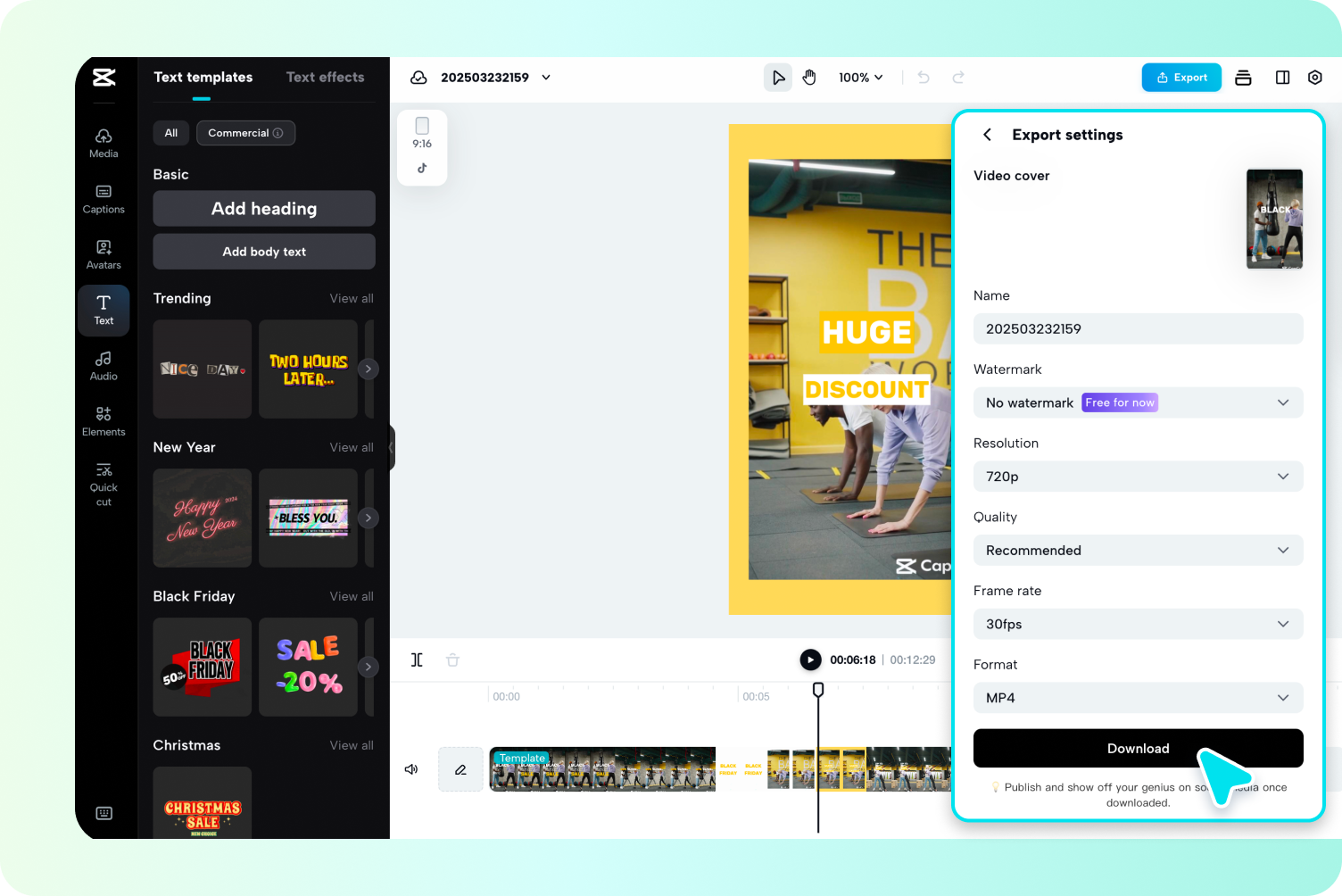 Експортуйте своє рекламне відео