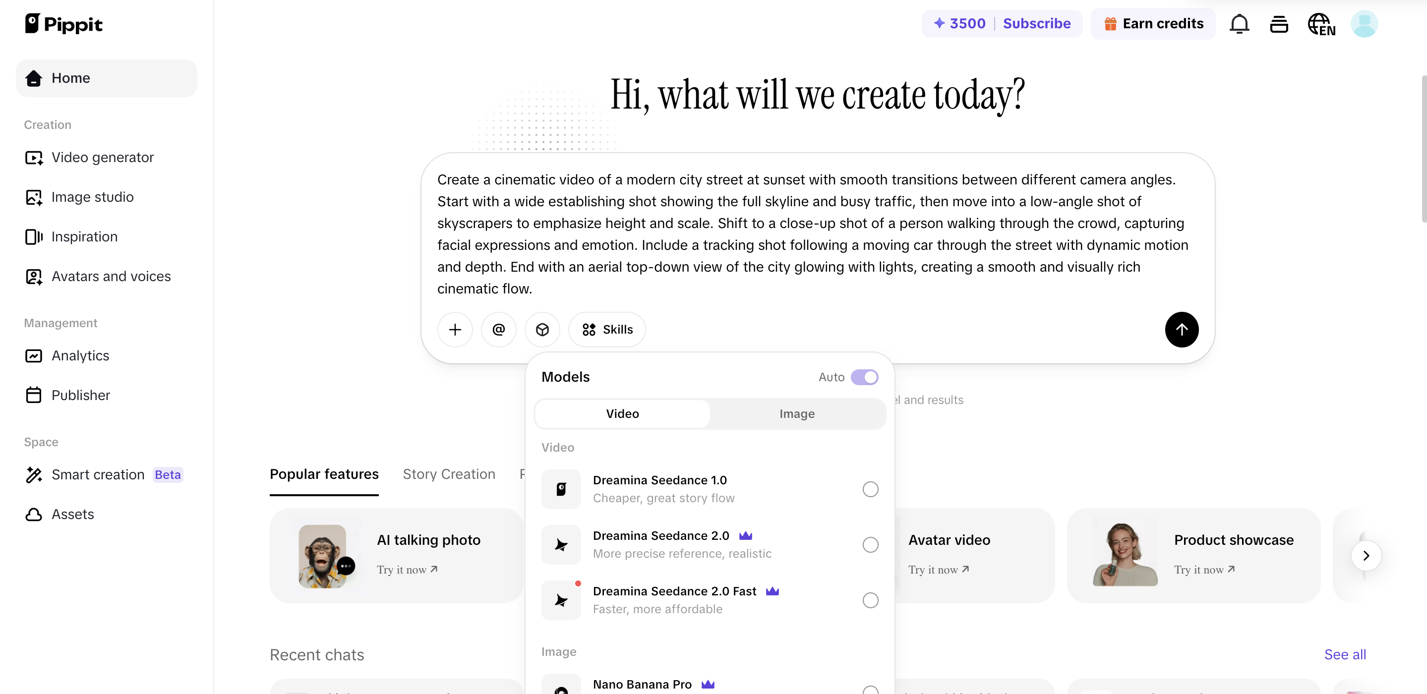 Generate your video