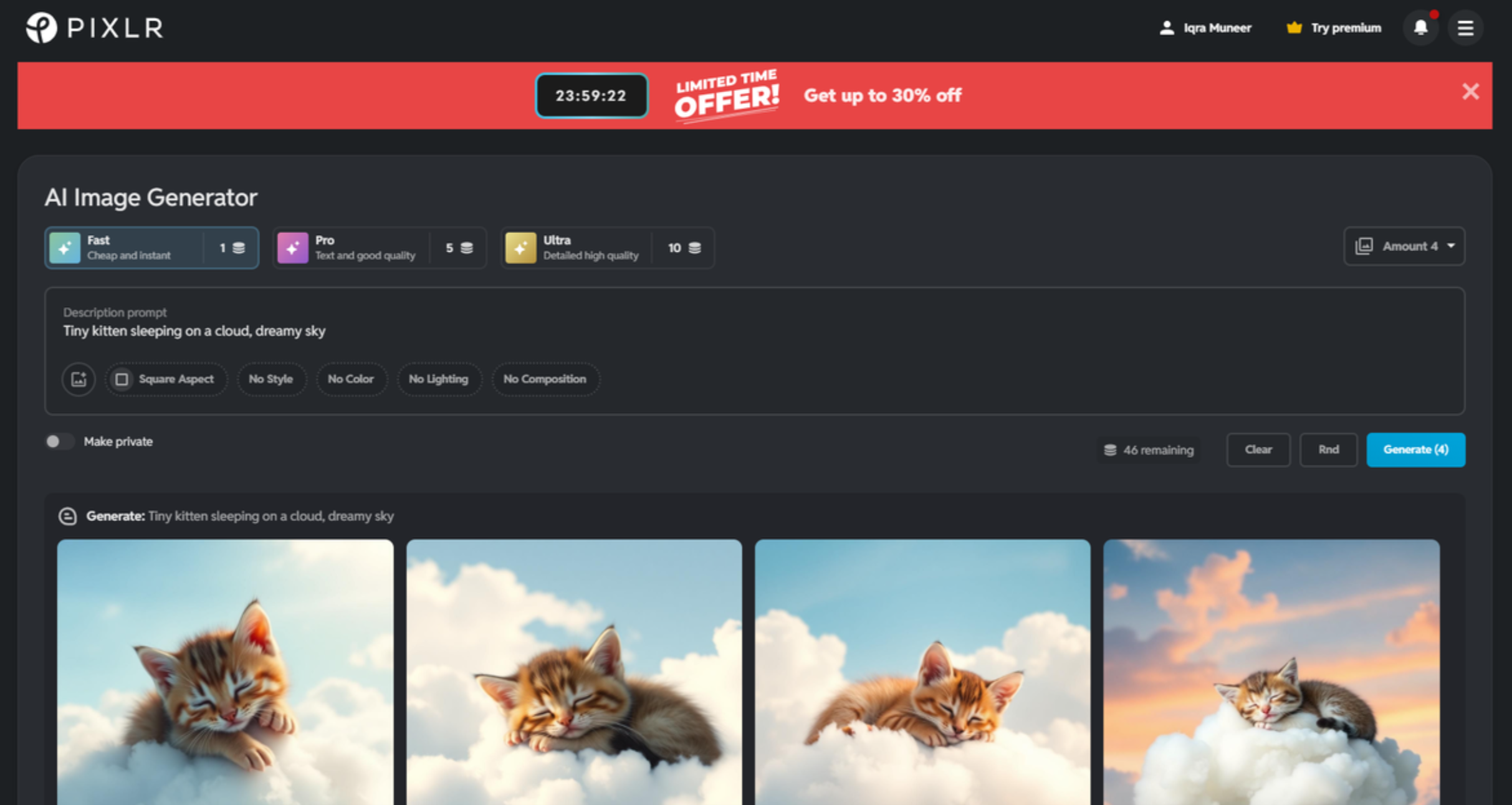 Pixlr - the ideal  AI image generator
