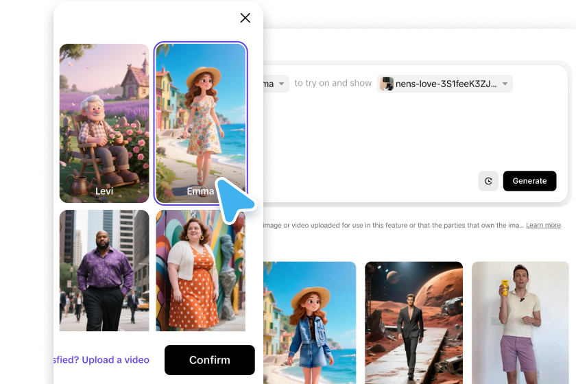 State your online mannequin video creation details