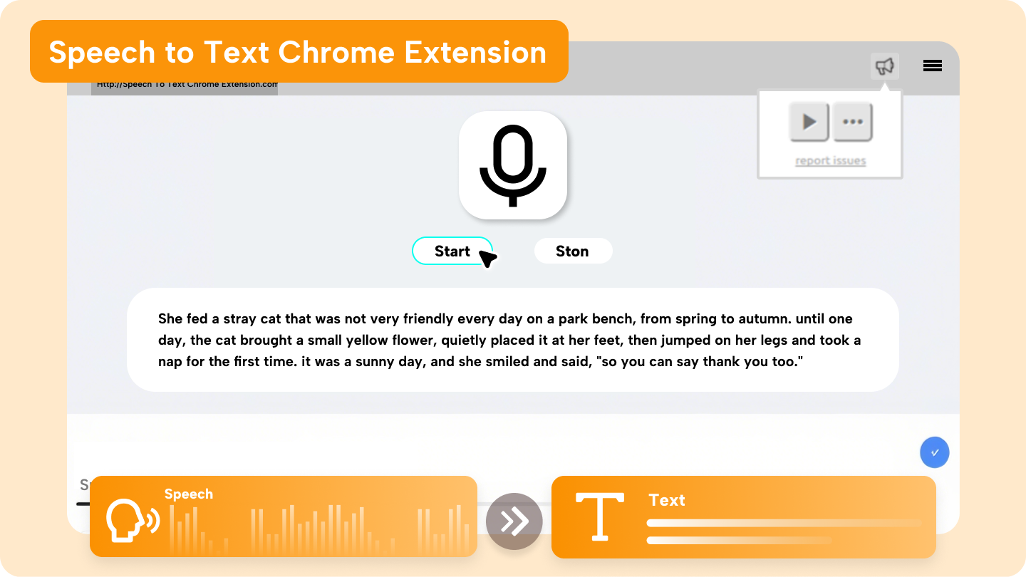 Extensión de Chrome para convertir voz a texto