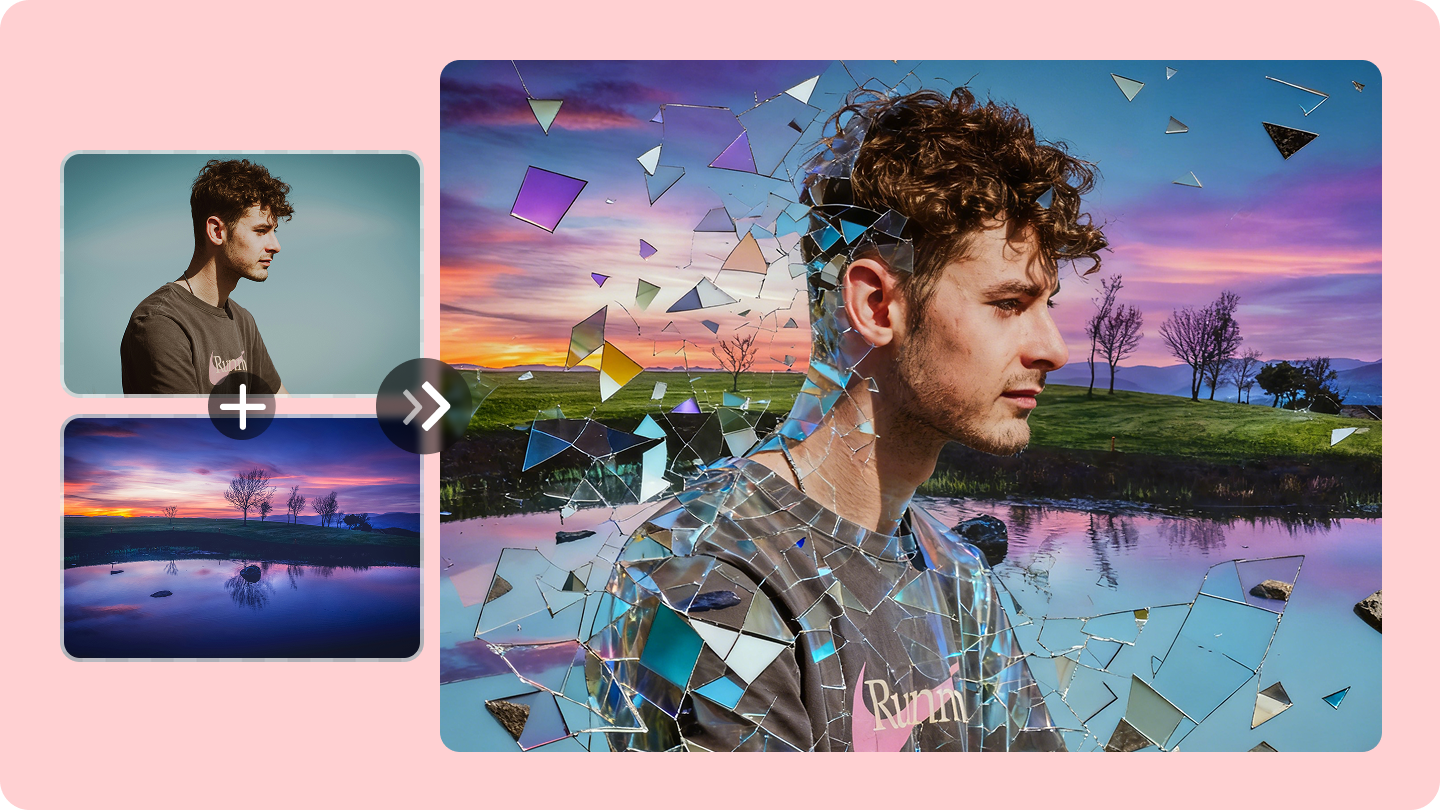 how to edit two photos together