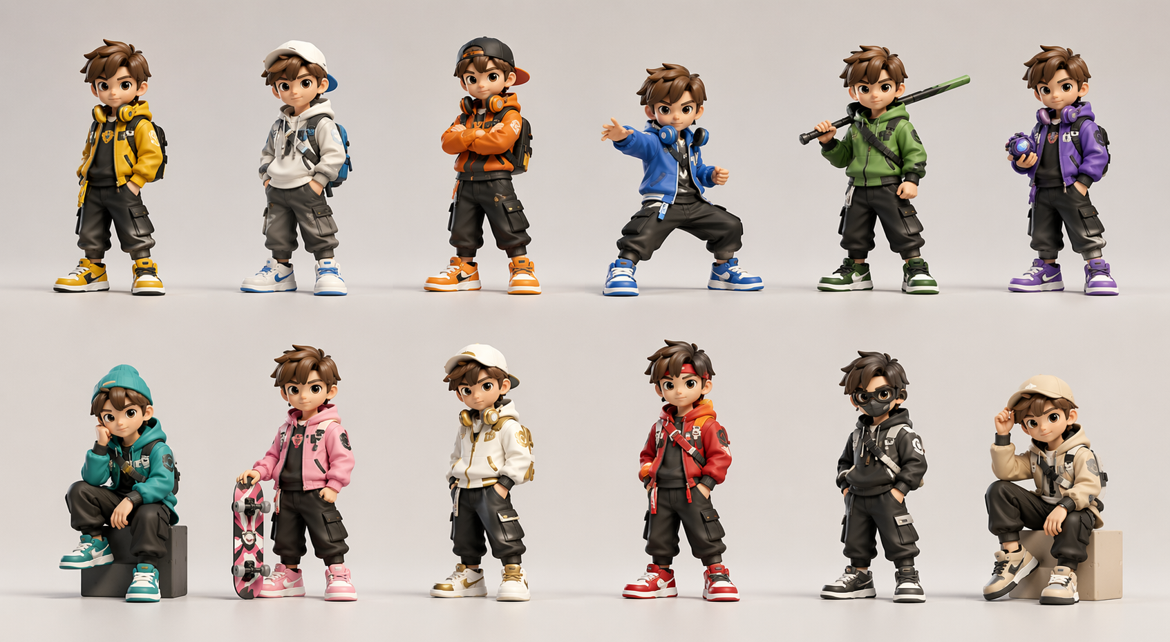 AI Action Figure creative variations preview