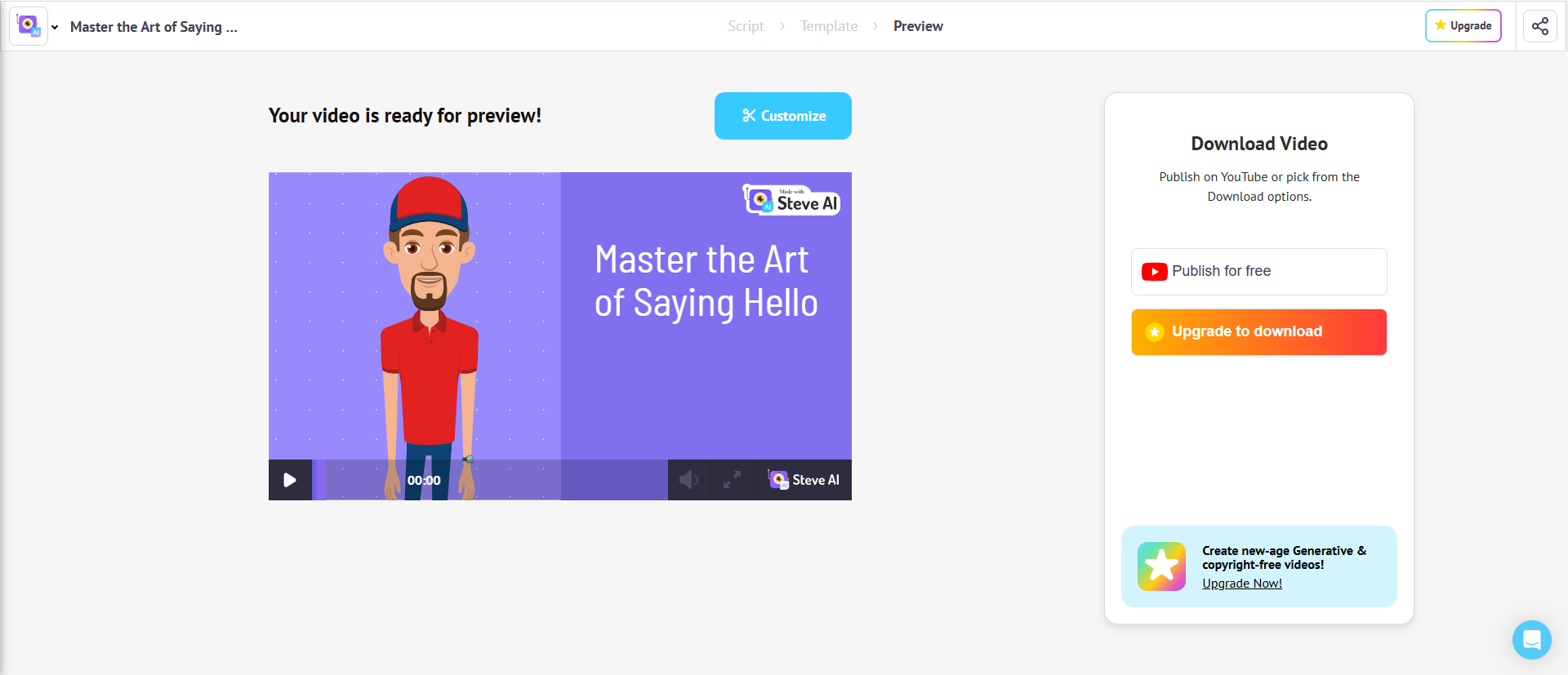 ai ansikte prata generator gratis