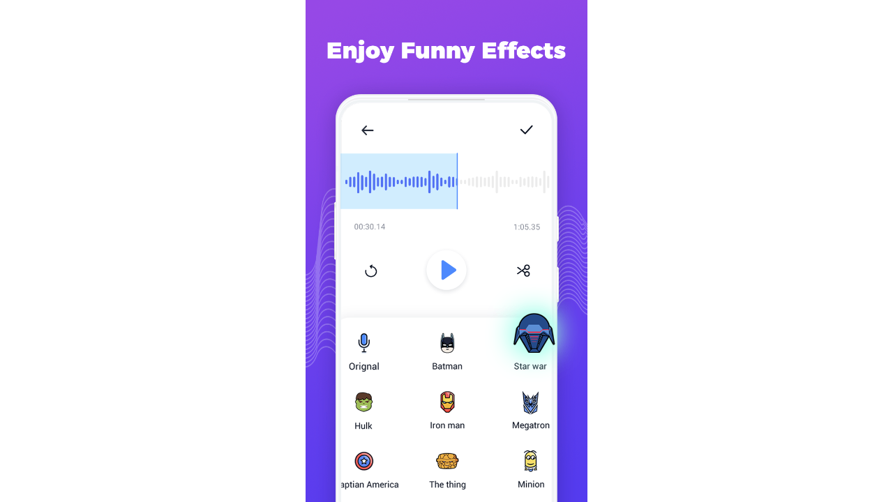 Super Voice Changer interface