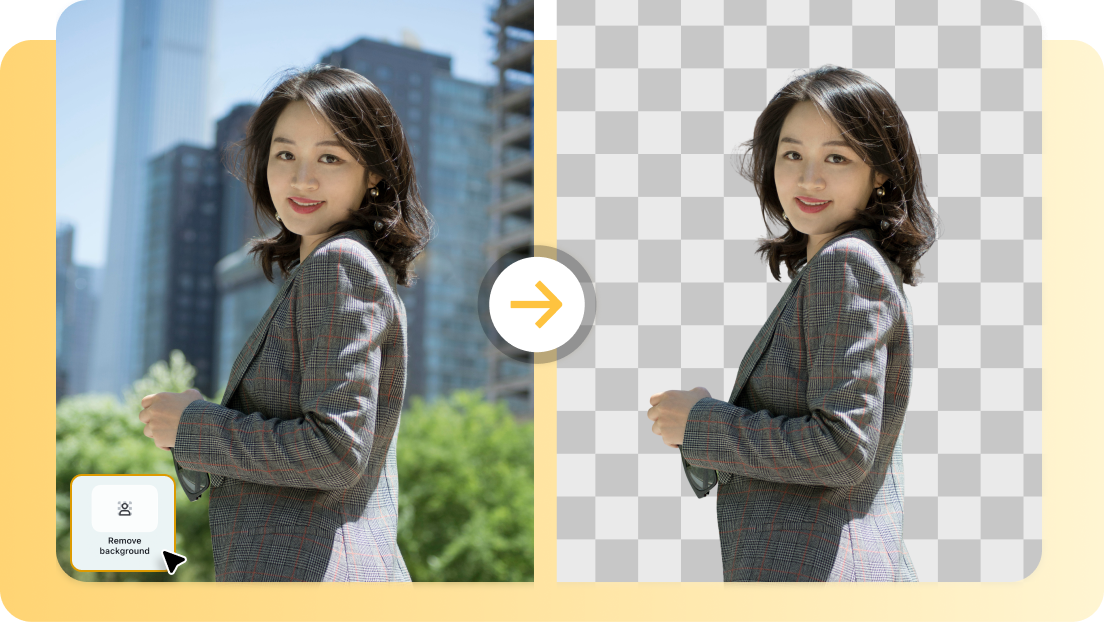 Remove the background with AI