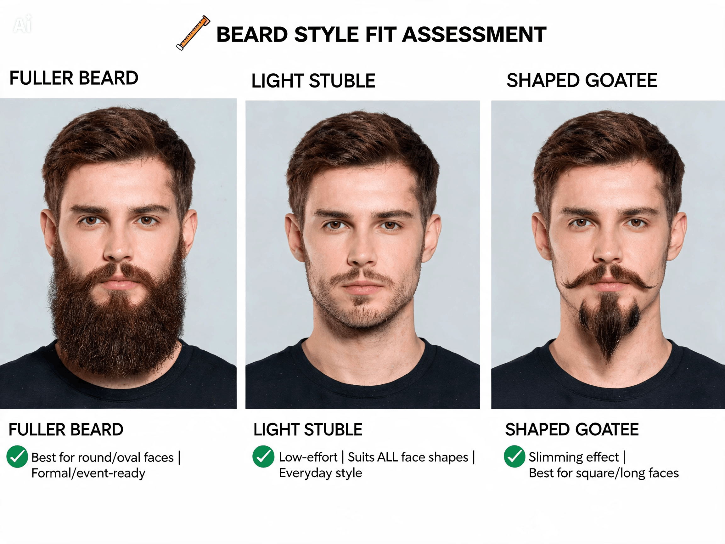 Beard style preview