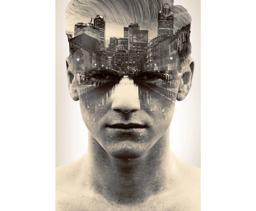 double exposure portraits